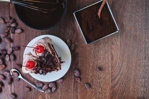 concetto di torta al cioccolato foto