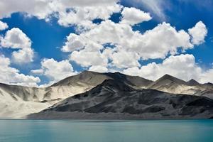 baisha lago nel bulunkou serbatoio, pamir altopiano, xinjiang foto