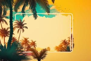 futuristico sfondo con un' tropicale sentire foto
