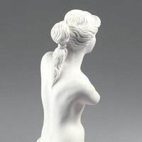 Venere persiana di ventilazione retrò figurine Venere de milo statua gesso greco Venere figurina foto