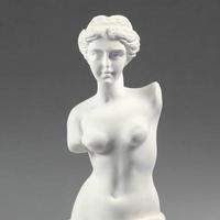 Venere persiana di ventilazione retrò figurine Venere de milo statua gesso greco Venere figurina foto