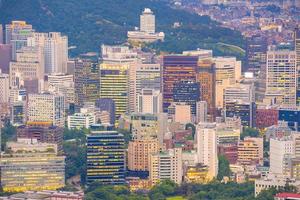 centro Seoul città orizzonte, paesaggio urbano di Sud Corea foto