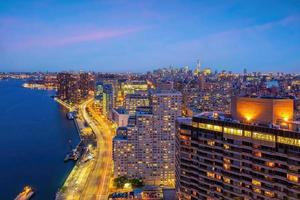 Manhattan città orizzonte paesaggio urbano di nuovo York a partire dal superiore Visualizza foto