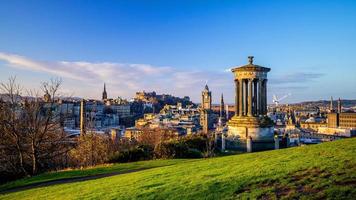 vecchio cittadina Edimburgo città orizzonte, Scozia foto