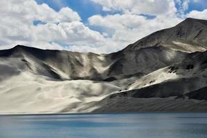 baisha lago nel bulunkou serbatoio, pamir altopiano, xinjiang foto