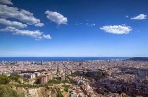 Barcellona città orizzonte foto