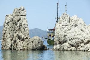 cirali cittadina spiaggia immersione rocce foto