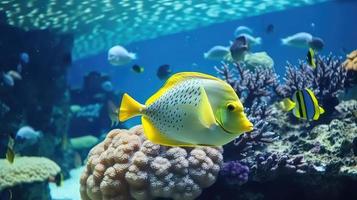 animali di il subacqueo mare mondo. ecosistema. colorato tropicale pesce. foto