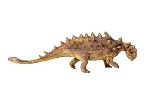Ankylosaurus dinosauro su isolato sfondo foto
