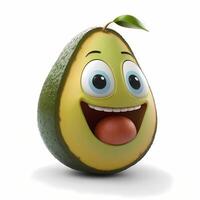 frutta contento personaggio carino ai generato foto