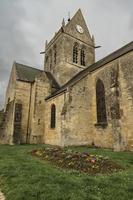 il Chiesa di santo semplice inglese. erano il parà John acciaio di il 82° aerotrasportato atterrato su il Torre di il Chiesa. Normandia Francia 6 Febbraio 2023 foto