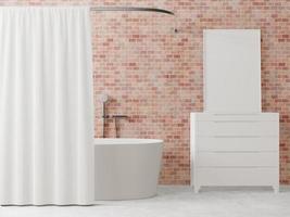 moderno e soffitta bagno interno design foto