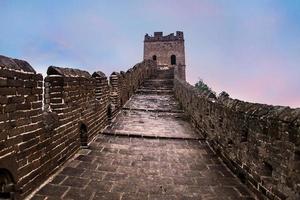 il grande parete di cina-7 Meraviglia di il mondo. foto