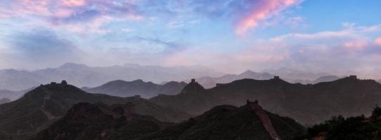 il grande parete di cina-7 Meraviglia di il mondo. foto