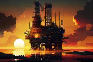 olio gas industria attività commerciale foto