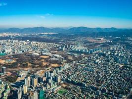 paesaggio urbano della città di seoul, corea del sud foto