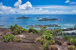 copolia pista Visualizza di st anne marino parco, Eden isola e praslin e la diga, mahe Seychelles foto