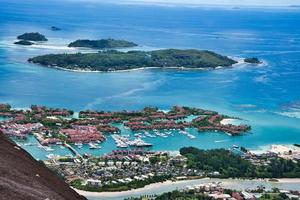 copolia pista Visualizza di st anne marino parco, Eden isola e praslin e la diga, mahe Seychelles foto