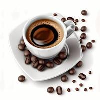 coffe stile illustrazione ai generato foto