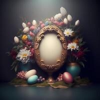 Pasqua sfondo illustrazione ai generato foto