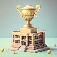 trofeo illustrazione ai generato foto