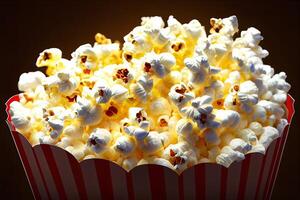 illustrazione di Popcorn nel il cinema foto