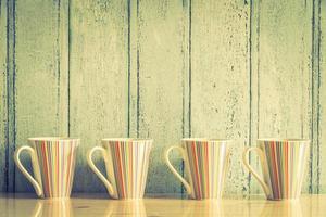 tazze di caffè colorate foto