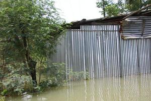 il rurale le zone di bangladesh guardato molto bellissimo durante il inondazioni foto