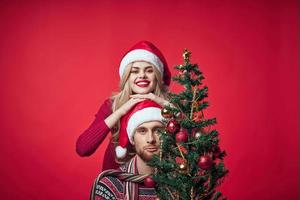 allegro giovane coppia romanza Natale vacanza famiglia foto