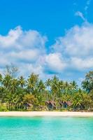 bellissima spiaggia tropicale e mare foto