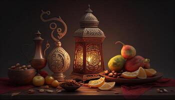 Ramadan Islam vacanza religione illustrazione, generativo ai foto