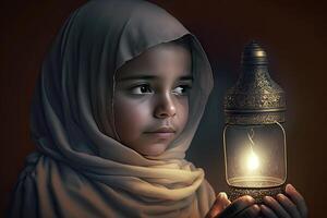 Ramadan celebrazione vacanza illustrazione, generativo ai foto
