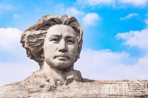 changsha, Cina - ott 29, 2017-gioventù mao zedong statua è collocato nel arancia isola, changsha, Hunan, Cina. il monumento sta 32 metri alto. foto