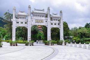 Po lin monastero e gigante Budda su lantau isola hong kong foto