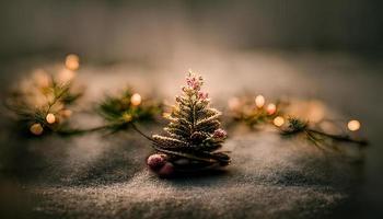 Natale neve carta. ai rendere foto