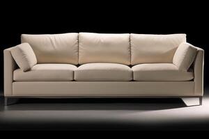 divano mobilia isolato su bianca sfondo. generativo ai. foto