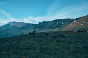 paesaggio montagne cielo verde erba nuvole avventura viaggio turismo foto