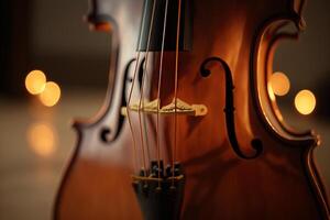 violino stringhe di legno musicale strumento generativo ai foto