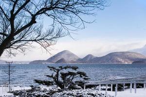 toya lago nel hokkaido, Giappone. foto