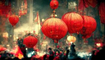Cinese nuovo anno. ai rendere foto