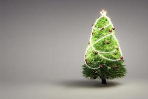 soffice bellissimo Natale albero. ai rendere. foto