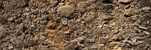 trama di sfondo dalla superficie sciolta del suolo di sabbia e terra