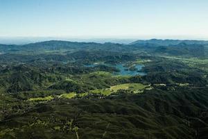 veduta aerea della costa centrale della california foto