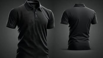 realistico modello di maschio nero polo camicia foto