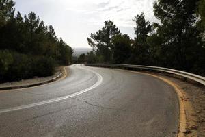 strada nel il montagne nel settentrionale Israele. foto