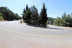 strada nel il montagne nel settentrionale Israele. foto