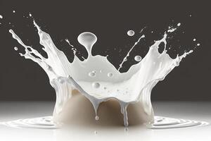 spruzzi latte professionale cibo foto generativo ai