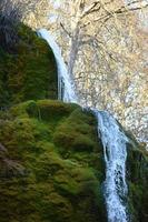 grande cascata di il in crescita cascata nel il eifel, dreimuhlenwasserfall foto