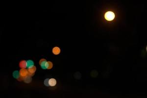città astratta luci notturne sfondo sfocato foto