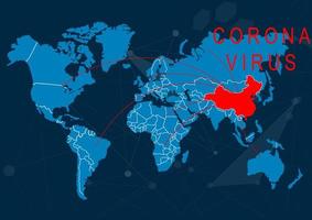 mers su carta geografica, corona virus su un' bandiera foto